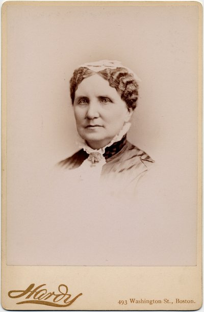 Mary Ashton Rice Livermore (1820-1905), Reformerin, Schriftstellerin, diente während des Bürgerkriegs in der Sanitätskommission, Verfechterin der Frauenrechte; Foto von A N Hardy, Boston von American Photographer